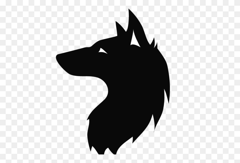 512x512 Collection Of Wolf Head Silhouette Download Them And Try To Solve - Wolf Howling At The Moon Clipart