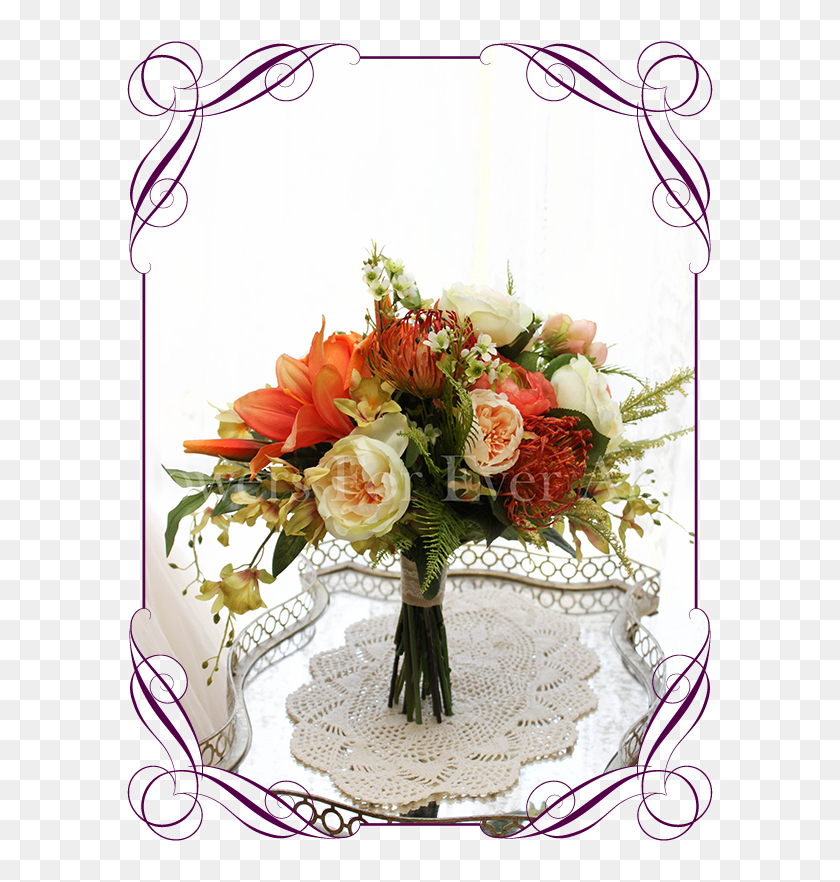 608x822 Colleen + Groom Flowers For Ever After Artificial Wedding - Wedding Flowers PNG