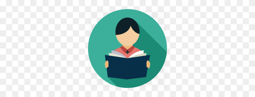 260x260 College Student Person Clipart - Student Reading Clipart