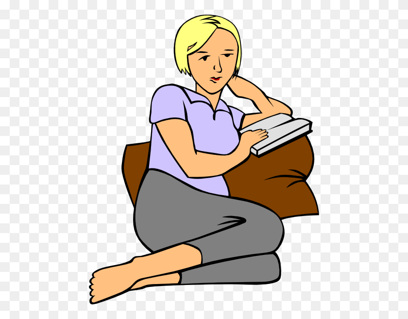 474x597 College Students Reading Clipart - College Student Clipart