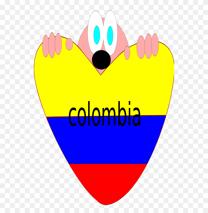 566x800 Colombia Clip Art Download - Colombia Clipart
