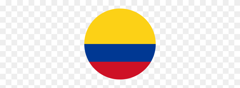 250x250 Флаг Колумбии - Клипарт Колумбии