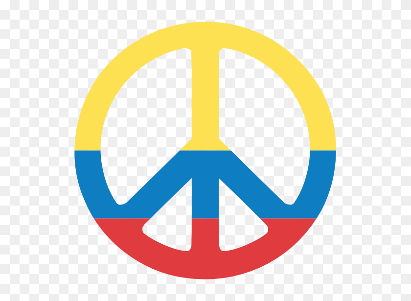 555x555 Colombia Peace Symbol Flag - Colombian Flag PNG