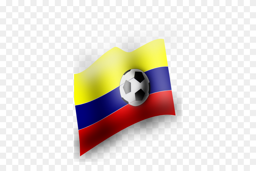 353x500 Colombian Flag Vector Clip Art - Colombia Clipart