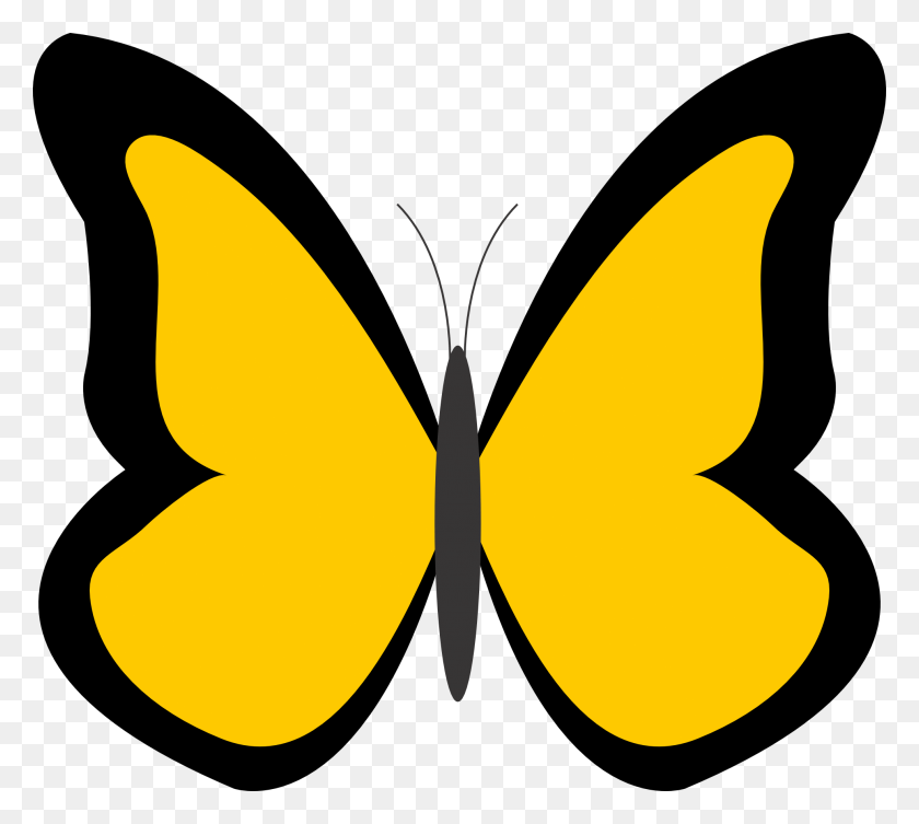 1969x1750 Цветные Клипарты Бабочки - Клипарт Бабочка Монарх