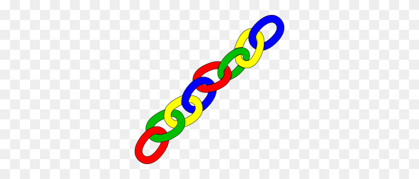 300x300 Color Chain Links - Long Clipart