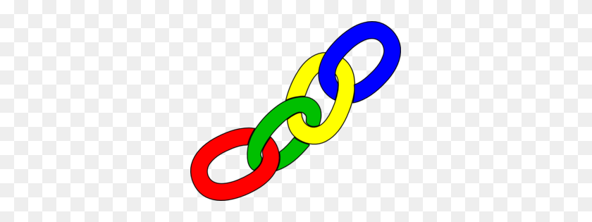 299x255 Color Chain Links Clip Art - Chain Link Clipart