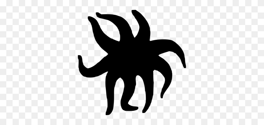 348x340 Color Computer Icons Line Art Drawing Silhouette - Octopus Black And White Clipart