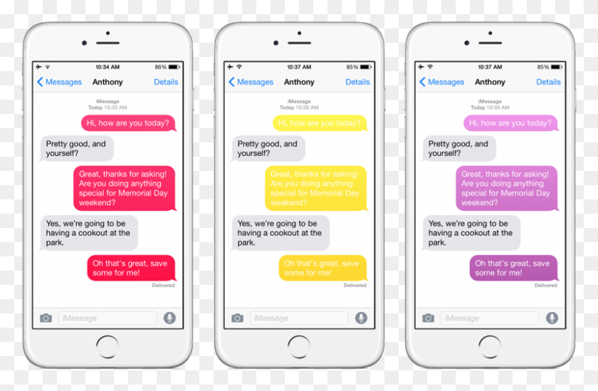 800x502 Color Convos Quickly Assign Different Colors To The Message - Iphone Text Bubble PNG
