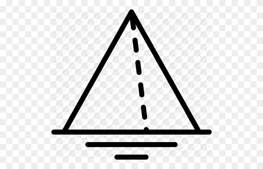 512x480 Color, Create, Design, Illustrator, Line, Tool, Triangle Icon - Triangle Outline PNG