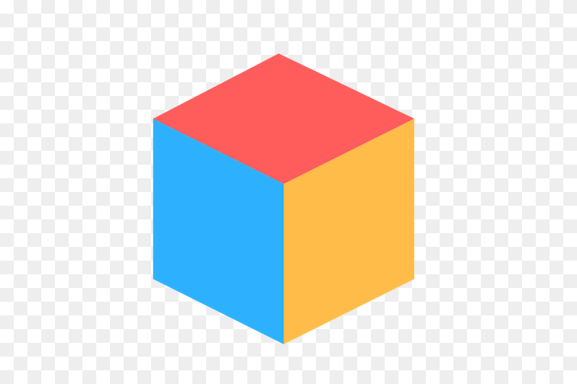 500x500 Цветной Куб Png Скачать - Куб Png