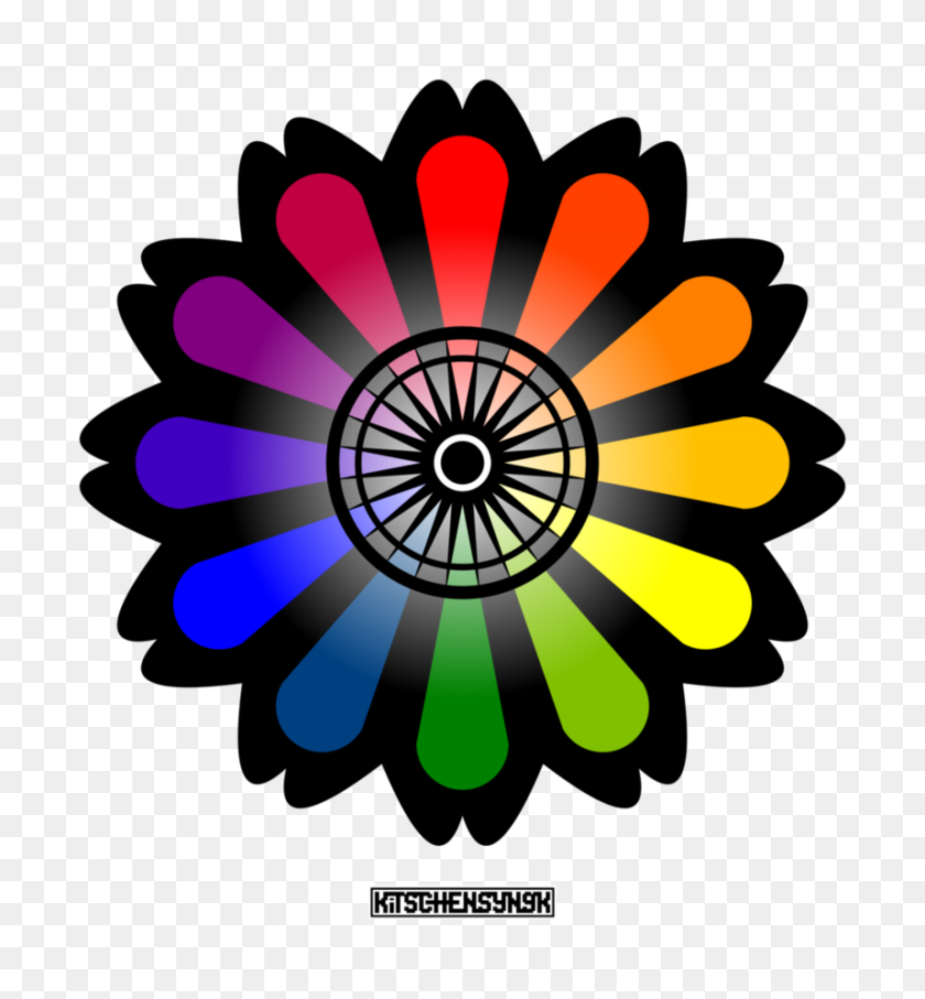 858x932 Цветная Цветочная Картинка - Гипотеза Клипарт
