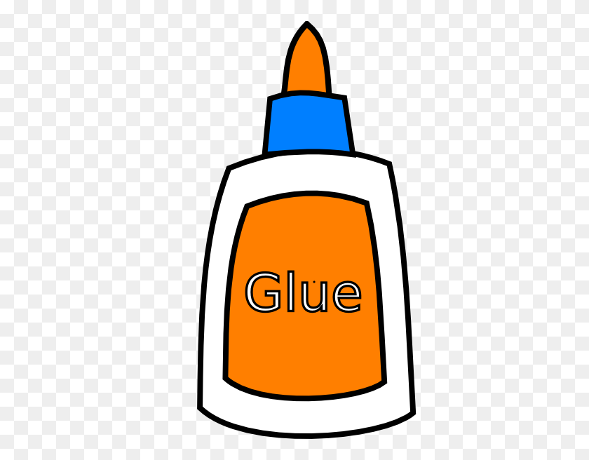 396x596 Color Glue Bottle Clip Art - Glue Bottle Clipart