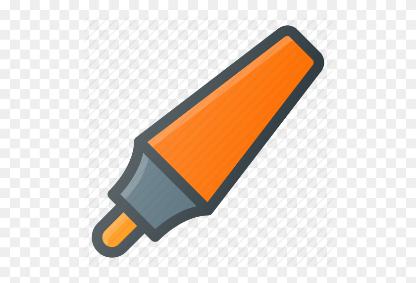 512x512 Color, Highlight, Highlighter, Marker, Tool Icon - Highlighter PNG