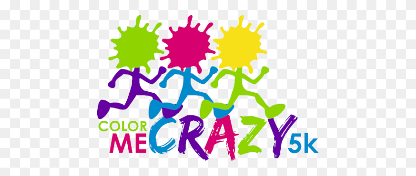 448x297 Color Me Crazy - Color Run Clipart
