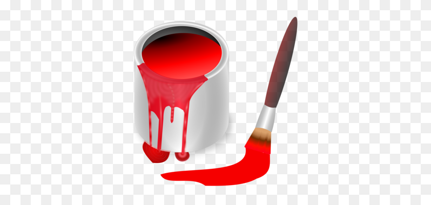 340x340 Color Orange Paint Red Tube - Red Paint PNG