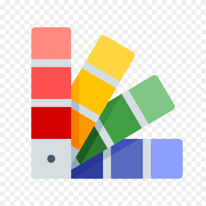 1600x1600 Color Palette Icon - Artist Palette PNG