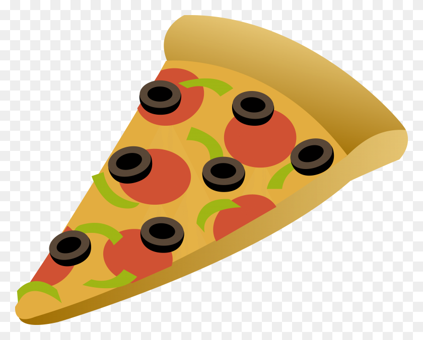 5307x4197 Color Pizza Cliparts - Pizza Toppings Clipart