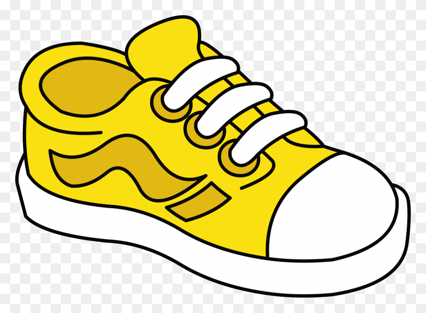 1870x1340 Color Shoes, Tennis And Shoes - Pair Of Running Shoes Clipart