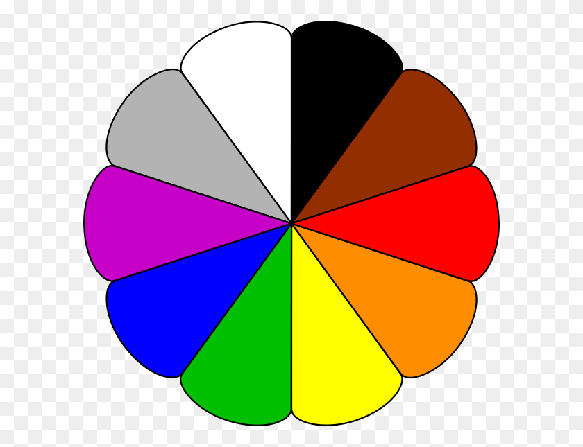 600x585 Color Wheel Clip Arts Download - Ship Wheel Clipart