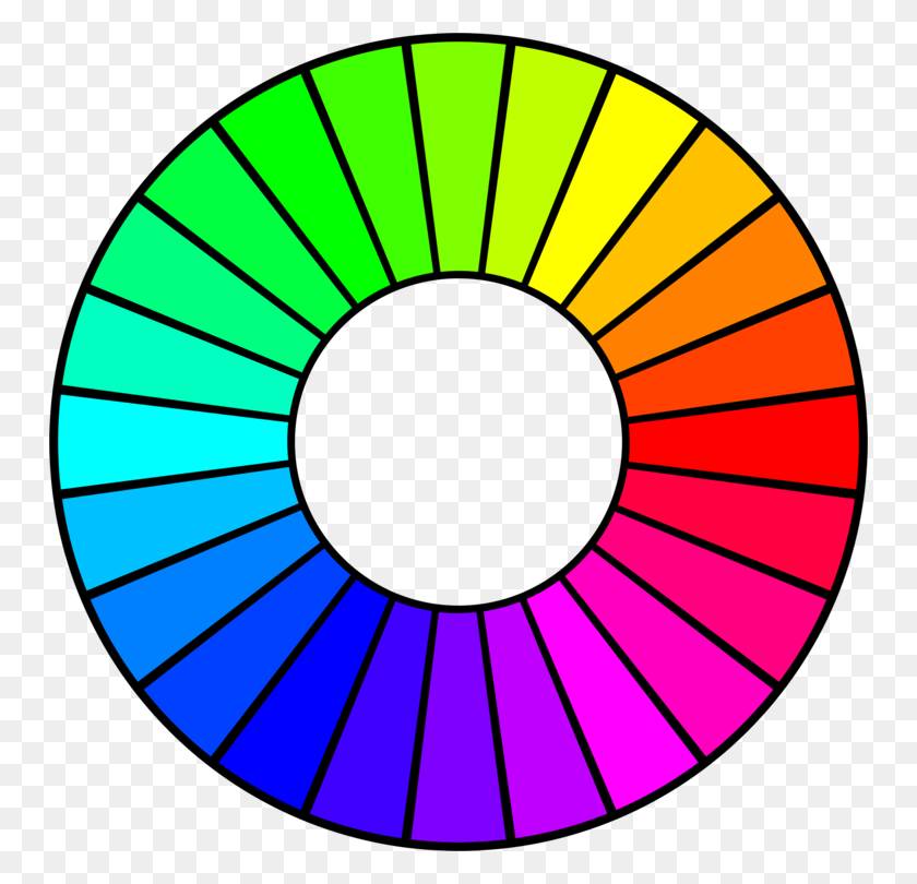 750x750 Цветовое Колесо Рисование Оттенка Третичный Цвет - Цветовое Колесо Клипарт