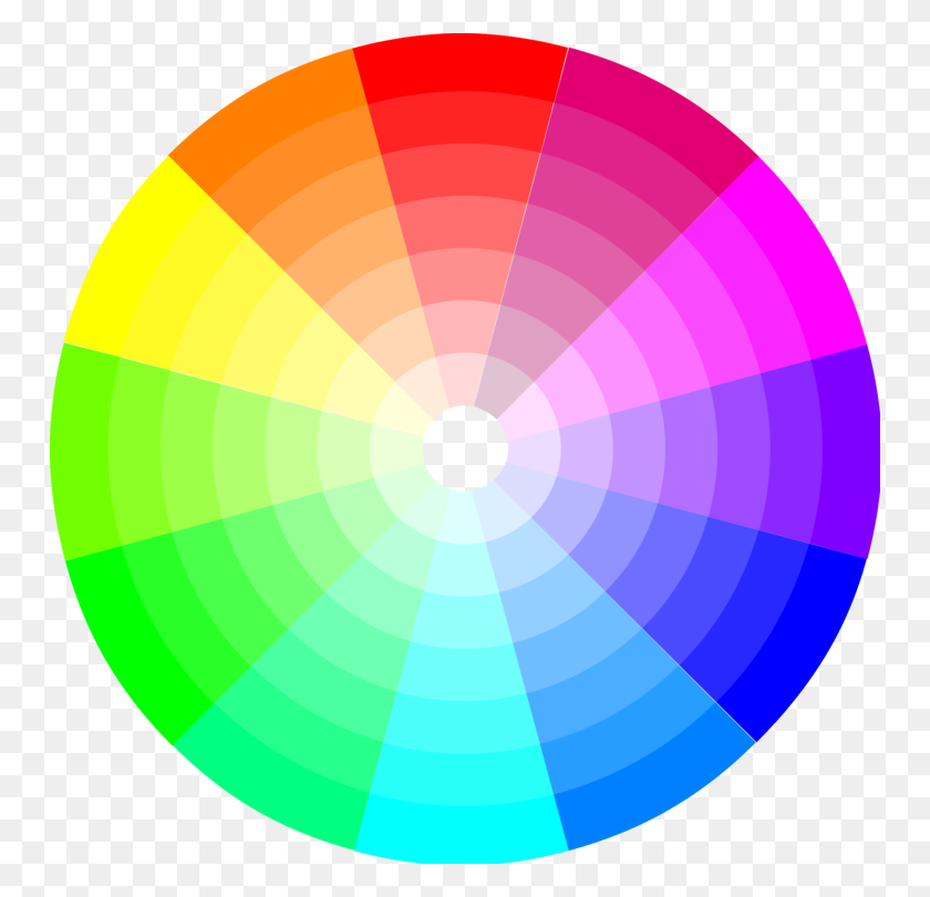 750x750 Color Wheel Tints And Shades Rgb Color Model Color Scheme Free - Color Wheel Clipart