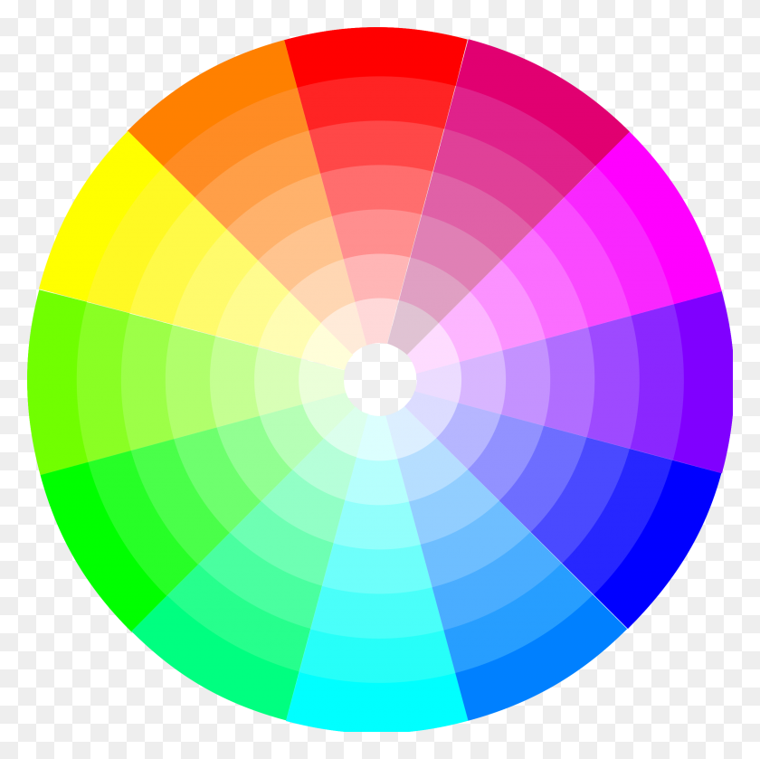 2400x2399 Color Wheel Vector Clipart Image - Color PNG