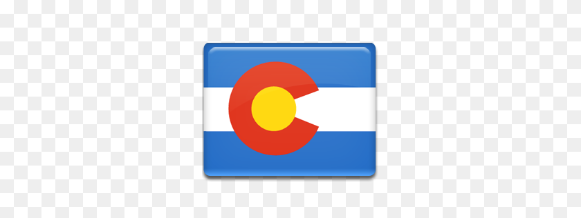 256x256 Колорадо, Значок Флага - Флаг Колорадо Png