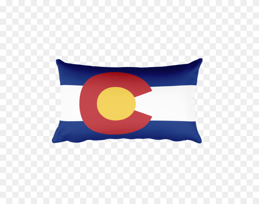 600x600 Флаг Колорадо Прямоугольная Подушка Колорадо Плюс - Флаг Колорадо Png