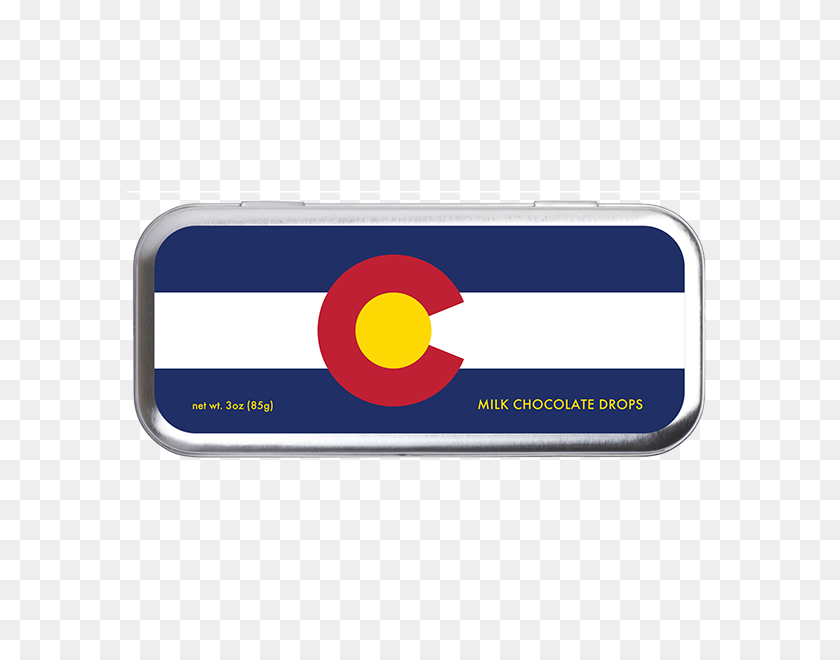 600x600 Bandera De Colorado Tin W Chocolate Con Leche De Colorado Sala De Exposición De Alimentos - Bandera De Colorado Png