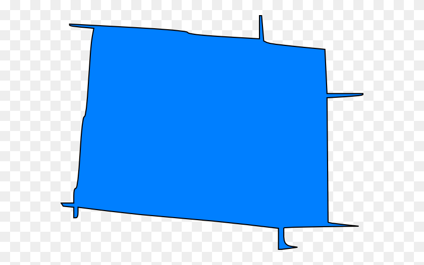 600x466 Colorado Mapa Azul Clipart - Colorado Png