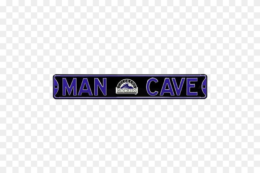 500x500 Colorado Rockies Man Cave Authentic Street Sign - Colorado Rockies Logo PNG