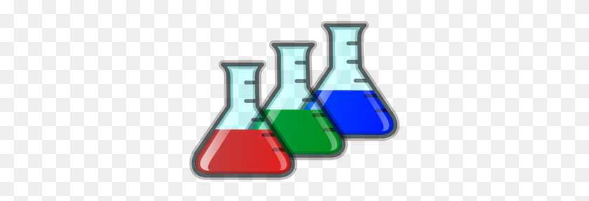 300x227 Colored Beakers Png, Clip Art For Web - Laboratory Equipment Clipart