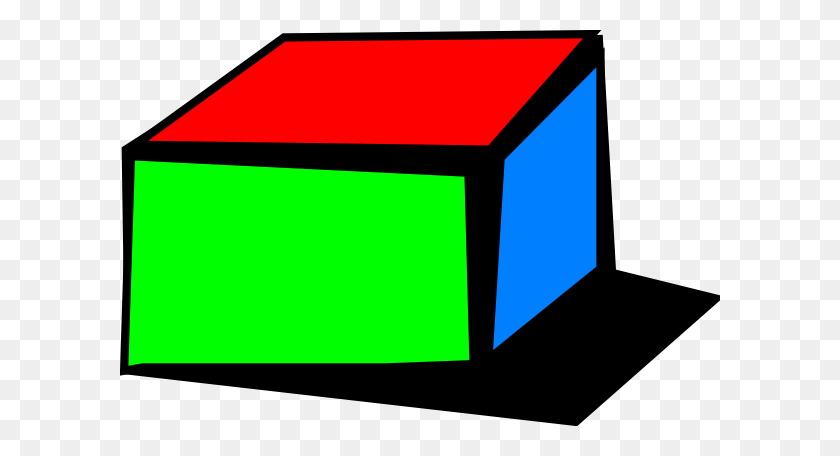 600x396 Colored Box With Shadow Png, Clip Art For Web - Shadow Clipart