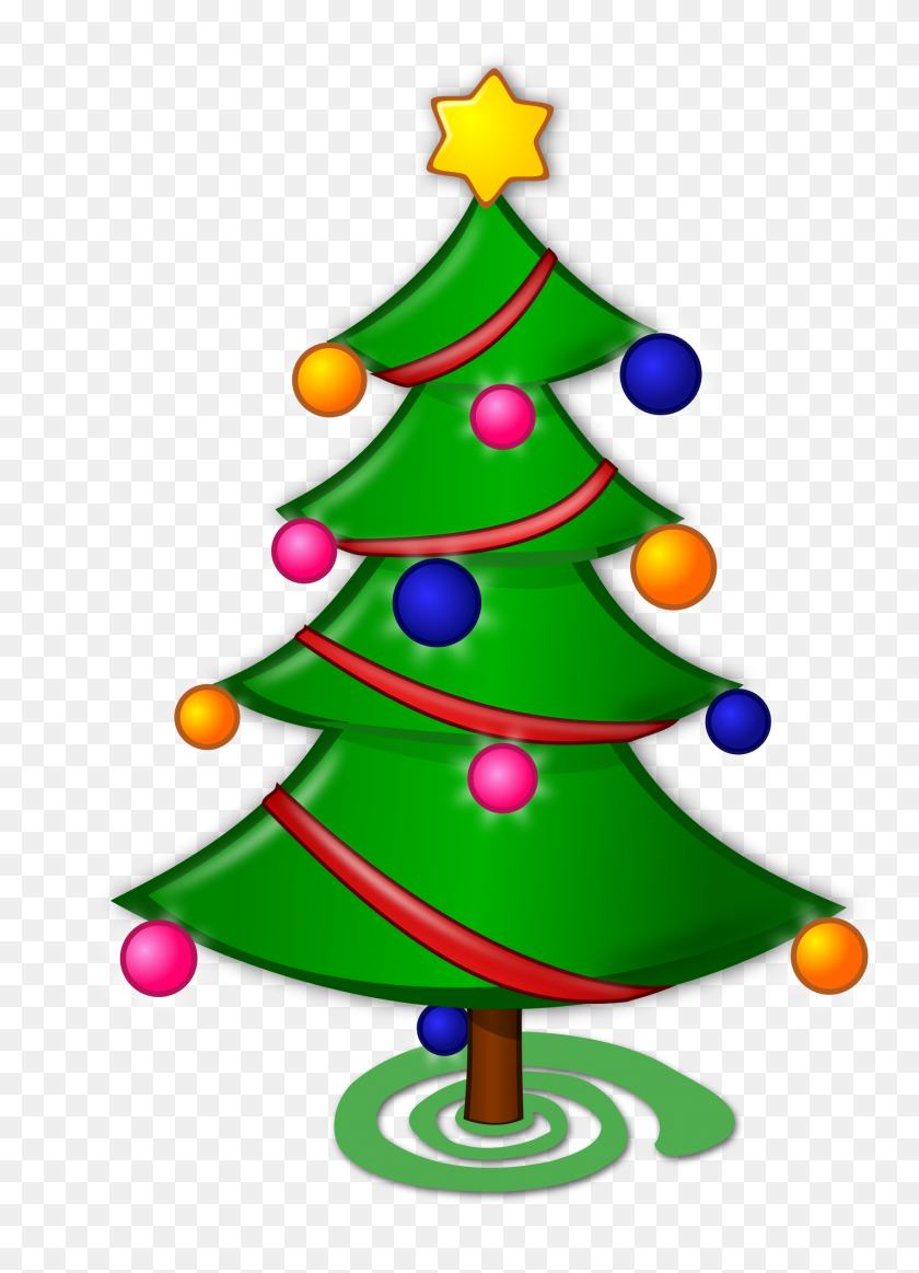 1697x2400 Colored Christmas Tree Icons Png - Christmas Tree PNG