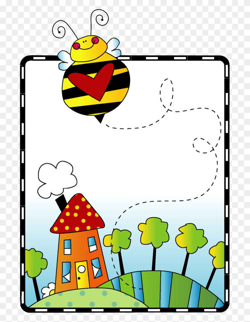 707x1024 Colored Clipartimages Bee - Office 2010 Clipart