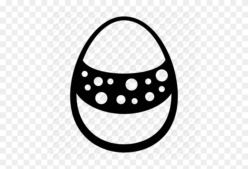 512x512 Colored, Decoration, Dots, Easter, Egg, Holiday, Hunt Icon - Easter Egg Hunt Clipart Black And White
