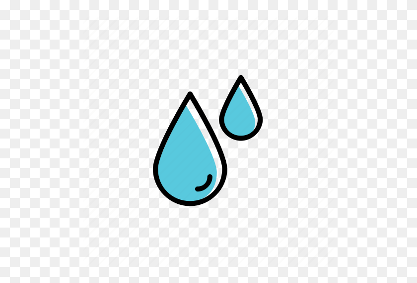 512x512 Colored, Drop, Excercise, Sport, Sweat, Water Icon - Sweat Drop PNG