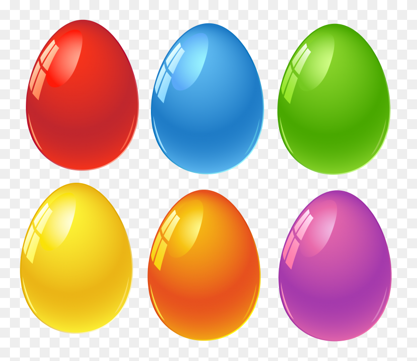3162x2707 Colored Easter Eggs Png - Egg PNG