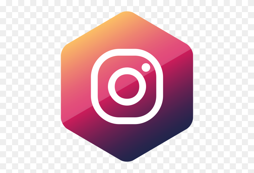 512x512 Colored, Hexagon, High Quality, Instagram, Media, Social, Social - Social Media Logos PNG