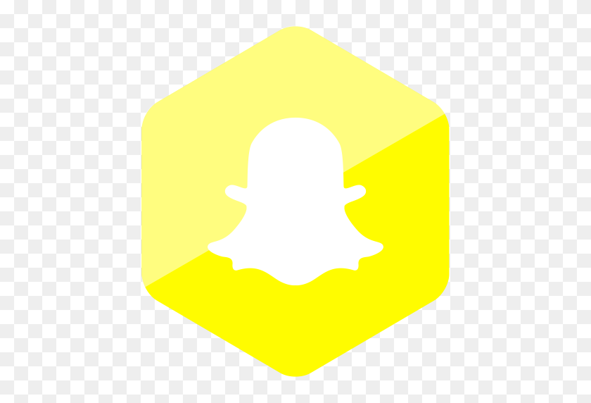 512x512 Colored, Hexagon, High Quality, Media, Snapchat, Social, Social - Hexagon PNG