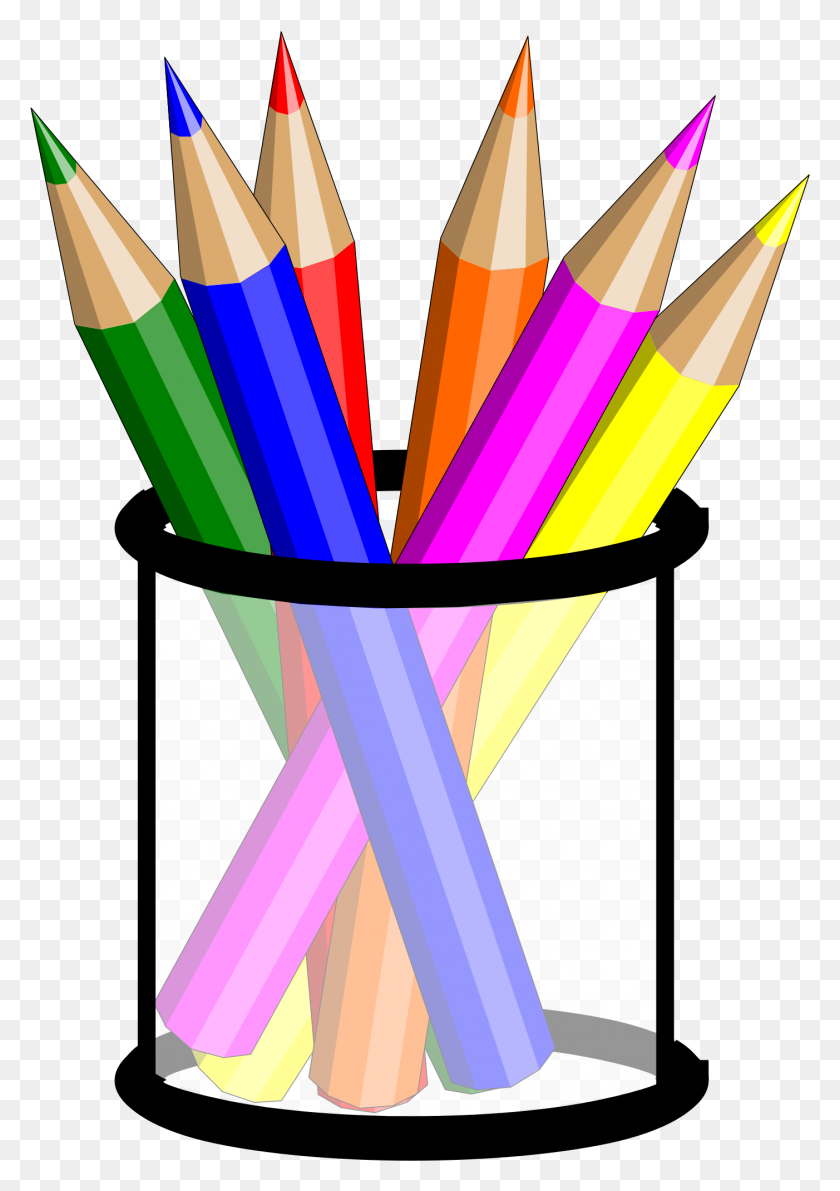 1402x2033 Colored Pencil Drawing Clip Art - Free Crayon Clipart