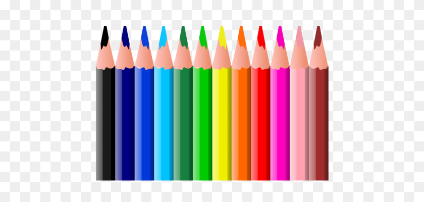 512x340 Colored Pencil Drawing Crayon - Crayon PNG