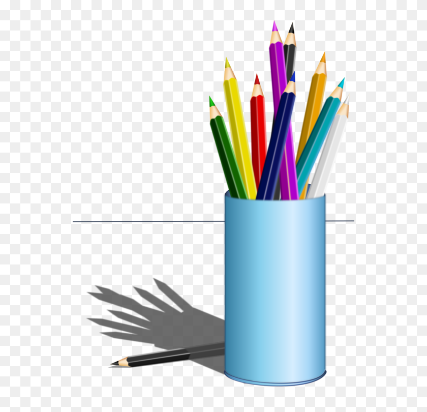 554x750 Colored Pencil Paper Coloring Book Pens - Colored Pencils Clipart