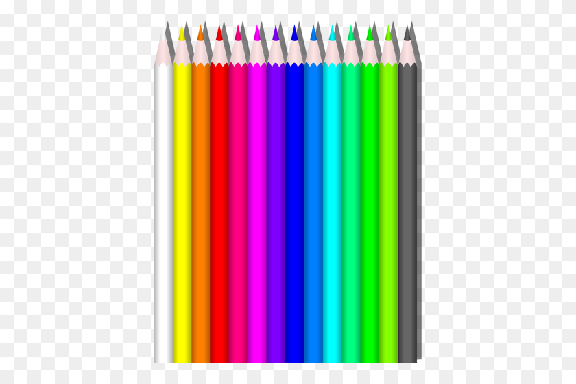 391x500 Colored Pencil Set - Colored Pencil PNG