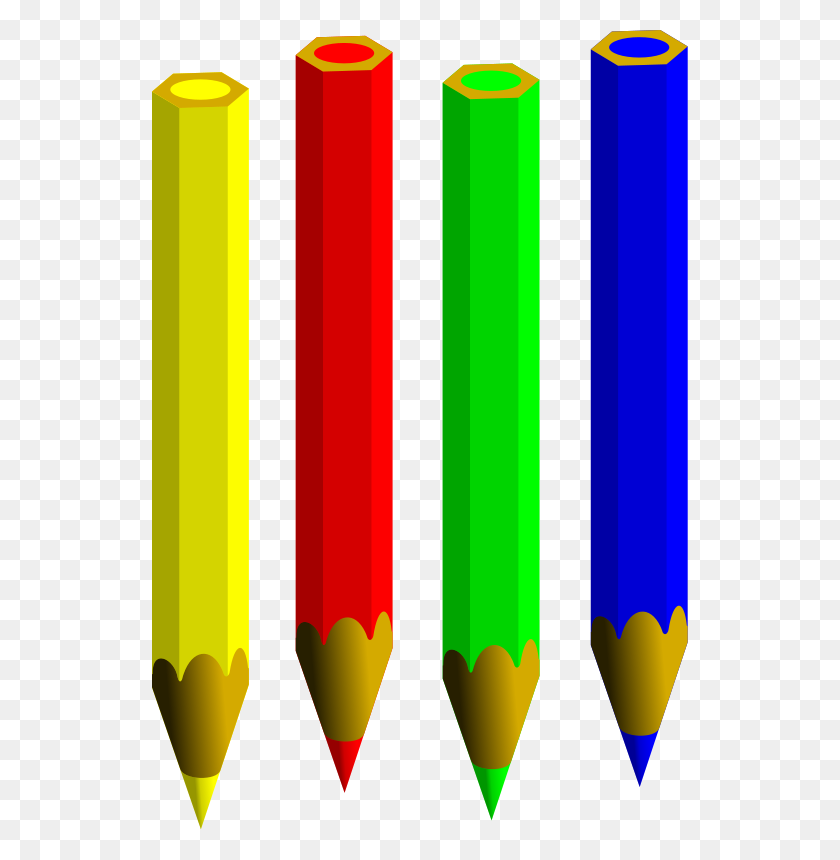 536x800 Colored Pencils Clipart - Construction Paper Clipart
