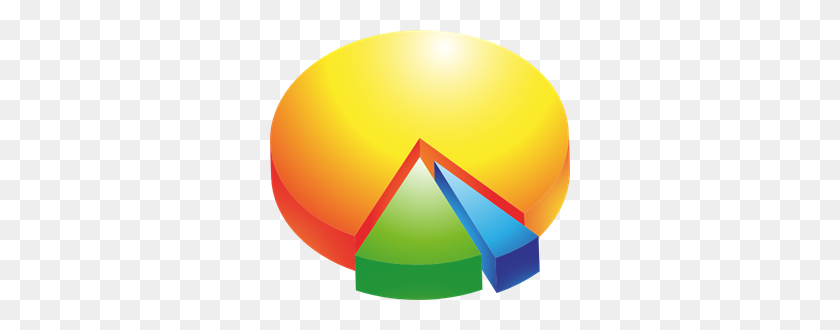 300x270 Цветная Круговая Диаграмма Png Клипарт Для Интернета - Пирог Png