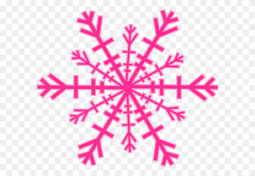 600x520 Colored Snowflakes Clipart Clip Art Images - Cross Border Clipart