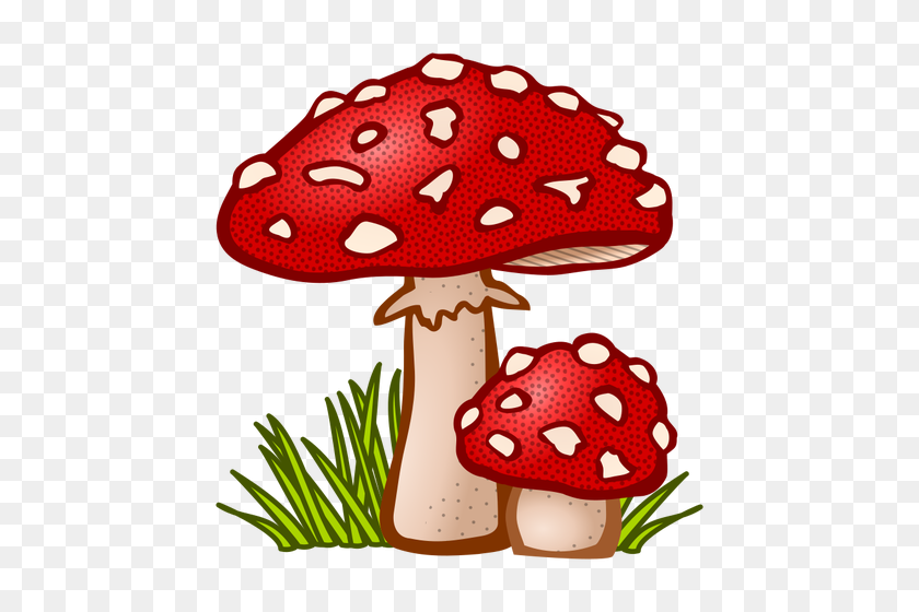 484x500 Colored Toadstool - Toadstool Clipart