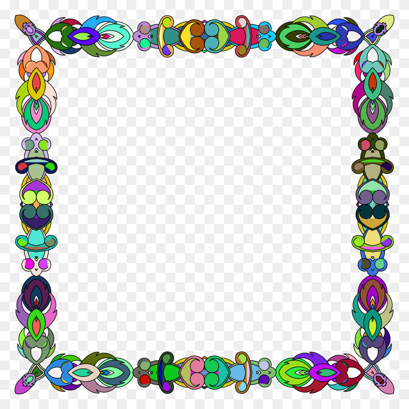 2338x2338 Colorful Abstract Frame Icons Png - Colorful PNG